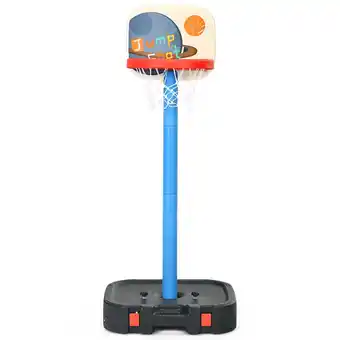 Walmart Infans Portable 2 in 1 Kids Basketball Hoop Stand w/ Ring Toss & Storage Box Black offer