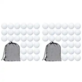 Walmart 200 Pcs Golf Practice Ball Hollow Training Balls with Mesh Drawstring Storage Bags for offer