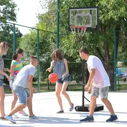 Walmart Soozier 5'-7' Adjustable Height 33 Stable Base Outdoor Portable Basketball System (Adult) offer