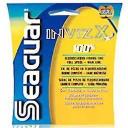 Walmart Seaguar Invizx 100% Fluorocarbon Fishing Line 15lbs, 1000yds Break Strength/Length - 15VZ1000 offer