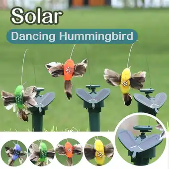 Walmart DBYLXMN Garden Solar Dancing Hummingbird Solar/Battery Powered Hummingbird Glass Flower Pot Large offer