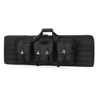 Walmart Wossspt Double Gun Case Soft Padded Long Gun Bag Dual Carrying Backpack Black 42 Inch offer