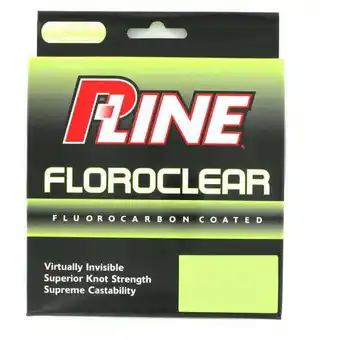 Walmart P-Line Floroclear Fluorocarbon Coated Mono, Mist Green, 6lb 300Yd offer