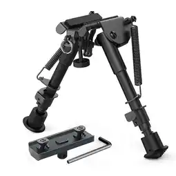 Walmart Xaegistac Adjustable Height Rifle Bipods with Quick Release Adapter, Aluminum Black, 10 oz offer