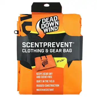 Walmart Dead Down Wind All Purpose Scent Prevent Bag - Orange, Water-Resistant, Rugged Material offer