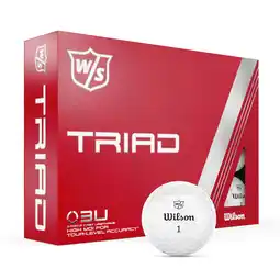 Walmart Wilson Staff Triad Golf Balls, White, 12-Pack offer