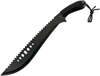 Walmart China Made 926958 Curved Bushweed Black Finish Sawback Stainless Blade Machete offer