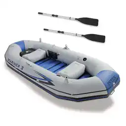 Walmart Intex Mariner 3-Person Inflatable River/Lake Dinghy Boat & Oars Set | 68373EP offer