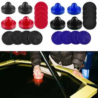 Walmart Air Hockey Pushers And Air Hockey Pucks Air Hockey Paddles Replacement Black+ Blue Mingyiq Inc offer