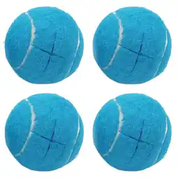 Walmart Blue Precut Tennis Balls Cover Glide Balls 4Pcs Tennis Balls For Furniture Legs And Floor offer