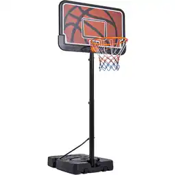 Walmart Yaheetech 7.6-10 Portable Basketball Hoop for Teens/Adults, Black/Orange offer