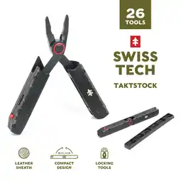 Walmart Swiss Tech Takstock AUS-8 Steel Blade 26-in-1 Folding Multitool offer