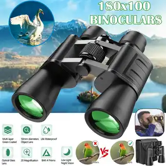 Walmart Yuniba 180x100mm Military Zoom Binoculars with Accessories Included offer