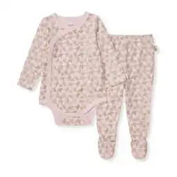 Walmart Burt's Bees Baby Organic Cotton Baby Girl Bodysuit & Pant Set, Sizes Newborn - 6/9 Months offer