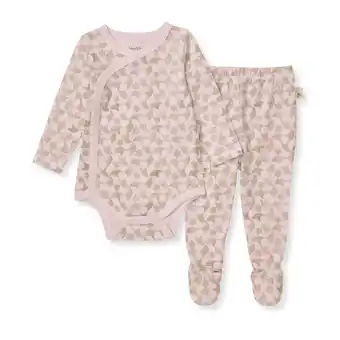 Walmart Burt's Bees Baby Organic Cotton Baby Girl Bodysuit & Pant Set, Sizes Newborn - 6/9 Months offer