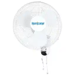 Walmart Open Box Hurricane Classic 16 90 Degree 3 Speed Wall Mounted Fan, White offer