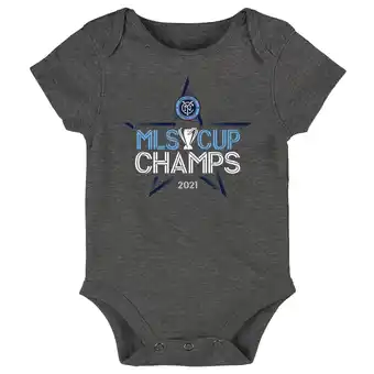 Walmart Infant Charcoal New York City FC 2021 MLS Cup Champions Locker Room Bodysuit offer