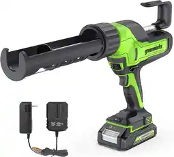 Walmart Greenworks 24V Cordless Caulk Gun 6-Speed Anti-Dripping with 2Ah Battery and Changer offer