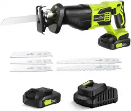 Walmart SnapFresh 20V Cordless Reciprocating Saw 3000SPM w/2.0Ah Battery & Charger, 5 PCS Blade, LED offer