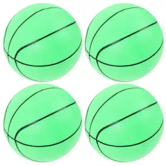 Walmart OGITUDE 1 Set of Plastic Glow In The Dark Basketball Children Training Basketball with Inflator offer