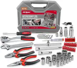 Walmart Hi-Spec 67-Piece Metric Hand Tool Kit for Car, Motorcycle, Engine & Garage Repairs with Sockets offer