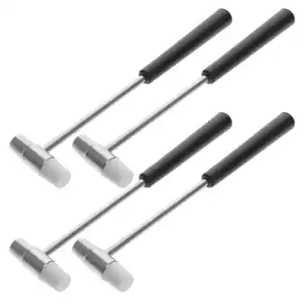 Walmart 4pcs Small Hammer Double-faced Soft And Hard Mallet for Woodworking Machinist offer