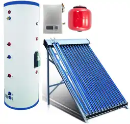 Walmart Duda Solar Water Heater Active Split System Single Coil Tank Evacuated Vacuum Tubes Hot, 100 ltr offer