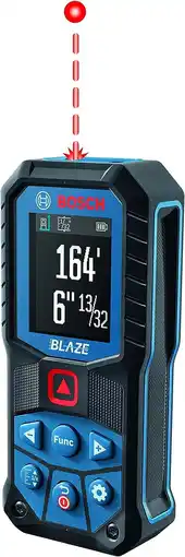 Walmart Bosch 165 Foot Laser Measure Backlit Color Display IP65 with Belt Clip offer