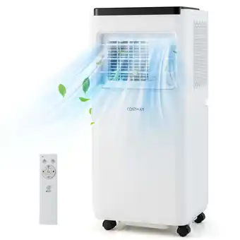 Walmart Costway 8000 BTU 250 Sq Ft Portable Air Conditioner, White offer