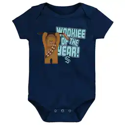 Walmart Infant Deep Sea Blue Seattle Kraken Star Wars Wookie of the Year Bodysuit offer