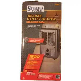 Walmart Steelton 5120 BTU 1500W Deluxe Utility Heater with Fan Only Option offer