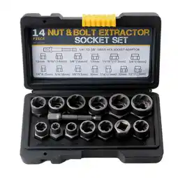 Walmart 14 Pcs Extraction Socket Impact Bolt Nut Remover Extractor Tool Damaged Bolts offer