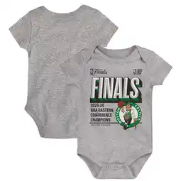 Walmart Infant Fanatics Heather Gray Boston Celtics 2024 Eastern Conference Champions Locker Room Bodysuit offer