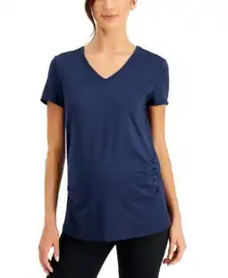 Walmart MSRP $30 Id Ideology Maternity T-Shirt Navy Blue Size Small offer