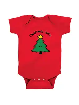 Walmart Collections Etc Christmas Cutie Red Baby One Piece Outfit offer