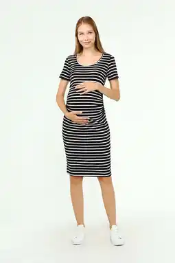 Walmart LVMA5330 - Women's Maternity Bodycon Stripped Dress offer