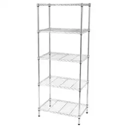 Walmart Hassch 5-Tier Metal Storage Shelf Wire Rack NSF certified, for Home Garage, Silver offer