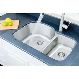 Walmart WELLS SINKWARE Craftsmen Series 36'' L x 21'' W Double Basin Undermount Kitchen Sink offer