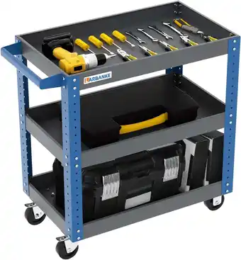 Walmart LARBANKE Tool Cart, 3 Tier Rolling Tool Cart with Wheels, 500 lbs Load Capacity offer