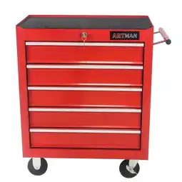 Walmart THOWDEE, 48.5 lb 24.25 Cold Rolled Steel 5-Drawers Rolling Tool Box Red offer