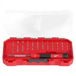 Walmart Milwaukee Tool Multi-Bit Screwdriver,Chrome,42 pcs 48-22-2935 offer