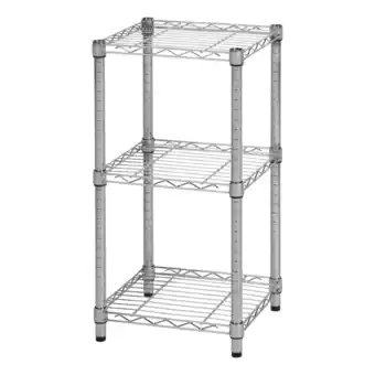 Walmart Honey-Can-Do 3-Shelf Steel Storage Shelves, Chrome, Holds up to 200 lb per Shelf offer