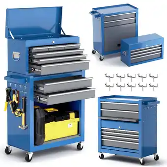 Walmart Airaj, 62.3 lb, 24.40 6-Drawer Rolling Tool Cabinet Blue offer