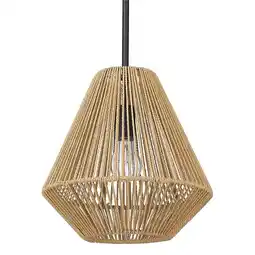 Walmart Valentina 1-Light Metal Medium Pendant in Black offer