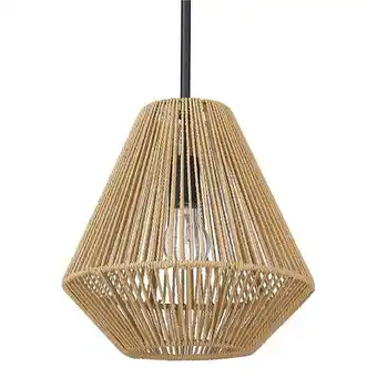 Walmart Valentina 1-Light Metal Medium Pendant in Black offer