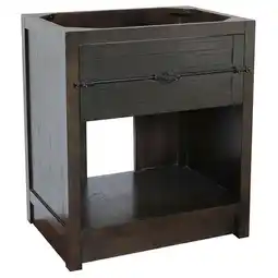 Walmart Bellaterra Home 30 Single vanity in Brown Ash finish - cabinet only offer