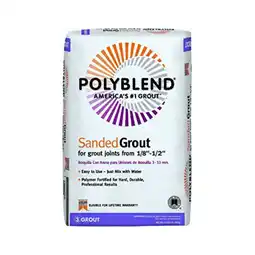 Walmart Custom Building Products 25 lbs Polyblend Indoor & Outdoor Platinum Sanded Grout offer