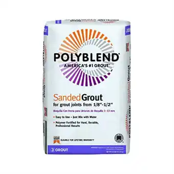 Walmart Custom Building Products 25 lbs Polyblend Indoor & Outdoor Platinum Sanded Grout offer