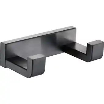 Walmart Lexora LRH18152GM Bagno Bianca Stainless Steel Double Robe Hook, Gun Metal offer