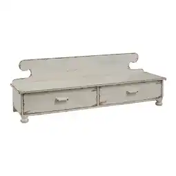 Walmart Park Designs Distressed White Counter Shelf offer